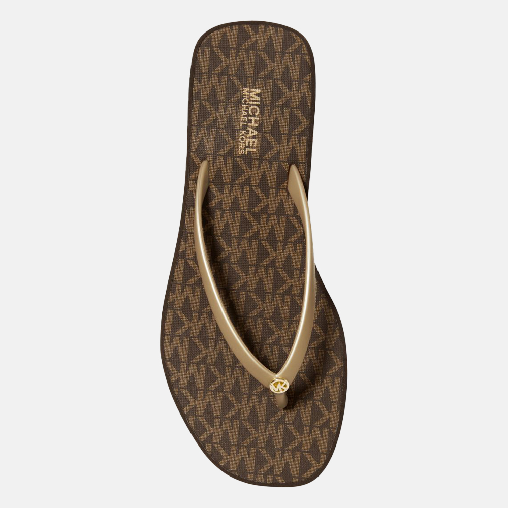 Michael Kors slippers brown